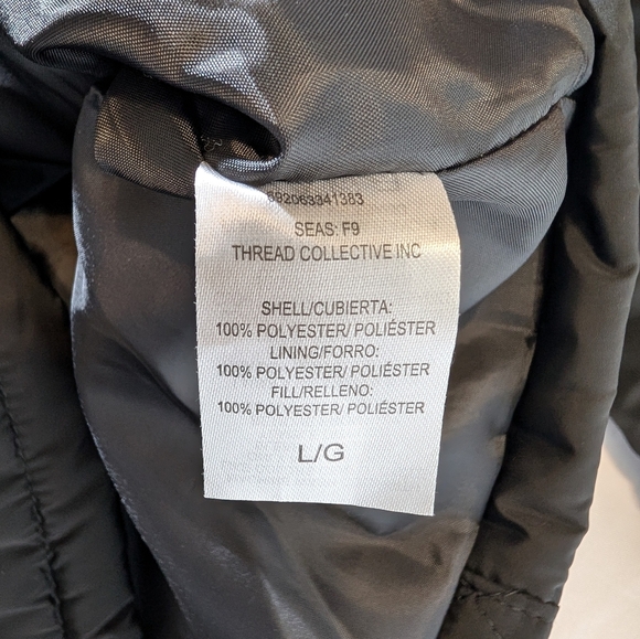 Surplus Men’s Jacket Full Zip Coat Quilted Puffer Size Large - Picture 6 of 11